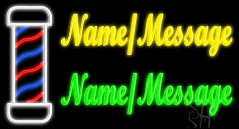 Custom Barber Pole Neon Sign 20