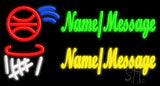 Custom Basketball Neon Sign 20" Tall x 37" Wide x 3" Deep