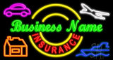 Custom Insurance Neon Sign 20" Tall x 37" Wide x 3" Deep