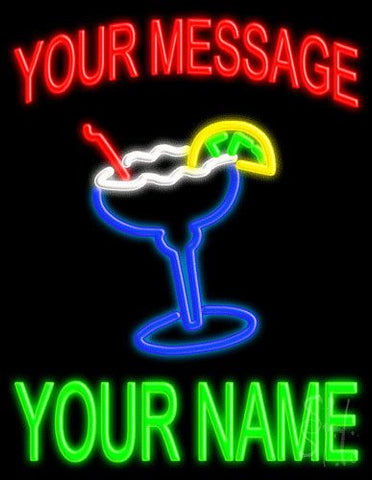 Custom Margarita Glass Logo Neon Sign 31