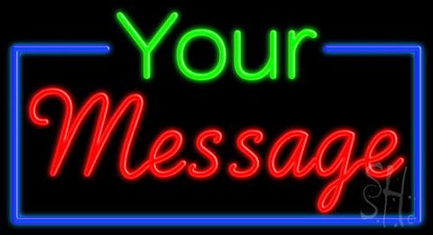 Custom In Green And Red Neon Sign 20