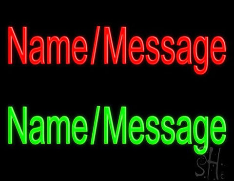 Custom In Red And Green Neon Sign 24