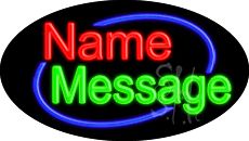 Custom Deco Style In Blue Animated Neon Sign 17