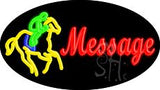 Custom Horse Rider Animated Neon Sign 17" Tall x 30" Wide x 3" Deep