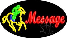Custom Horse Rider Animated Neon Sign 17