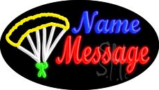 Custom In Cursive Parachute Animated Neon Sign 17