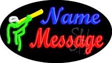 Custom Shooter Animated Neon Sign 17