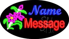 Custom Flowers Animated Neon Sign 17
