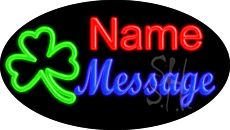 Custom Clover Animated Neon Sign 17