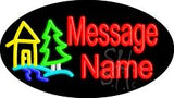 Custom Sweet Home Animated Neon Sign 17" Tall x 30" Wide x 3" Deep