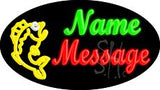 Custom Fish Logo Animated Neon Sign 17" Tall x 30" Wide x 3" Deep