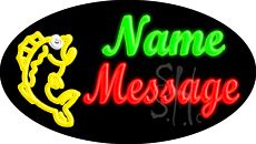 Custom Fish Logo Animated Neon Sign 17