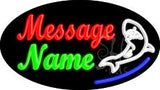 Custom Shark Animated Neon Sign 17" Tall x 30" Wide x 3" Deep