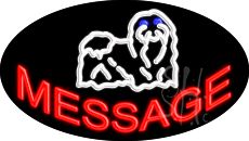 Custom Puppy Logo Animated Neon Sign 17