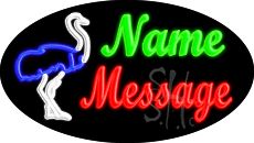 Custom Ostrich Animated Neon Sign 17