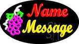 Custom Grapes Animated Neon Sign 17" Tall x 30" Wide x 3" Deep