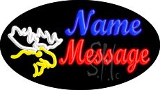 Custom Moose Head 1 Animated Neon Sign 17
