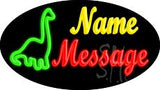 Custom Dinosaur Animated Neon Sign 17" Tall x 30" Wide x 3" Deep
