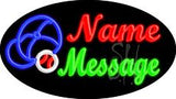 Custom Basketball Logo Animated Neon Sign 17" Tall x 30" Wide x 3" Deep