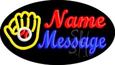 Custom Baseball Glove Animated Neon Sign 17