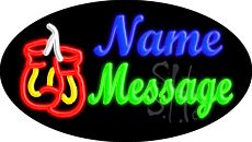 Custom Boxing Gloves 1 Animated Neon Sign 17