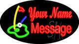 Custom Golf Course Logo Animated Neon Sign 17" Tall x 30" Wide x 3" Deep