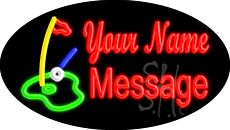 Custom Golf Course Logo Animated Neon Sign 17