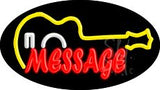 Custom In Red Guitar Animated Neon Sign 17" Tall x 30" Wide x 3" Deep