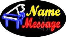 Custom Piano Logo Animated Neon Sign 17