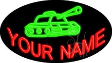 Custom Fighting Vehicle Animated Neon Sign 17
