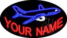 Custom Aeroplane Animated Neon Sign 17