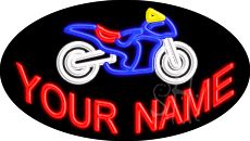 Custom Motorcycle Logo Animated Neon Sign 17