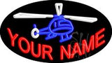 Custom Helicopter Animated Neon Sign 17" Tall x 30" Wide x 3" Deep