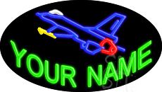 Custom Jet Plane Animated Neon Sign 17