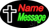 Custom Christian Cross Animated Neon Sign 17" Tall x 30" Wide x 3" Deep