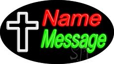 Custom Christian Cross Animated Neon Sign 17