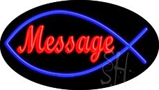 Custom Blue Fish Animated Neon Sign 17
