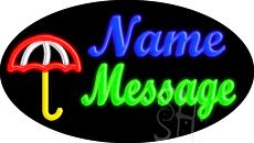 Custom Umbrella Animated Neon Sign 17
