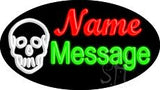 Custom Skull Logo Animated Neon Sign 17" Tall x 30" Wide x 3" Deep