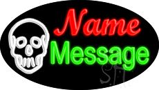 Custom Skull Logo Animated Neon Sign 17