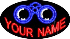 Custom Binocular Animated Neon Sign 17