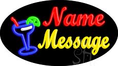 Custom In Cursive Margarita Animated Neon Sign 17