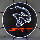 Dodge Hellcat Srt Neon Sign 24" x 24" x 4"