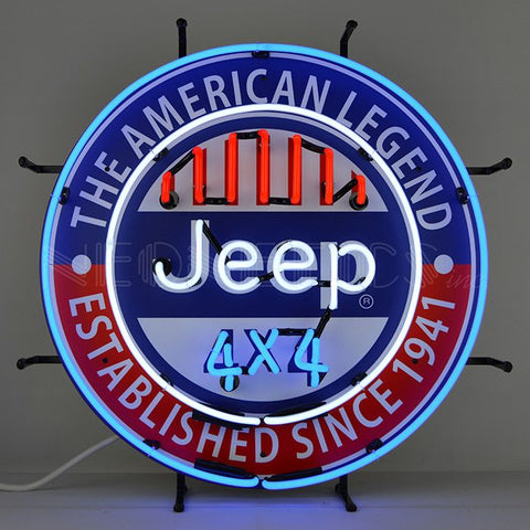 Jeep 4X4 The American Legend Neon Sign 24