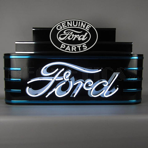 Art Deco Marquee Ford Neon Sign In Steel Can 24