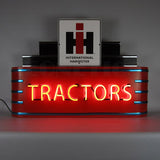 Art Deco Marquee Ih Tractors Neon Sign In Steel Can 28" x 39" x 7"