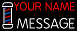 Custom - Barber Pole Up To 24 Letters Neon Sign 13" Tall x 32" Wide x 3" Deep