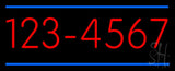 Custom - Phone - Double Line 6 Numbers Neon Sign 13" Tall x 32" Wide x 3" Deep