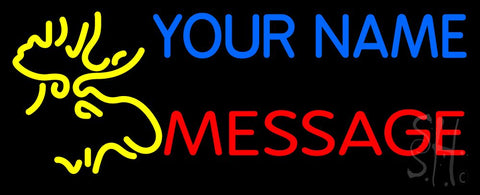 Custom - Moose Head Neon Sign 13