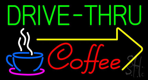 Drive Thru Coffee Neon Sign 20